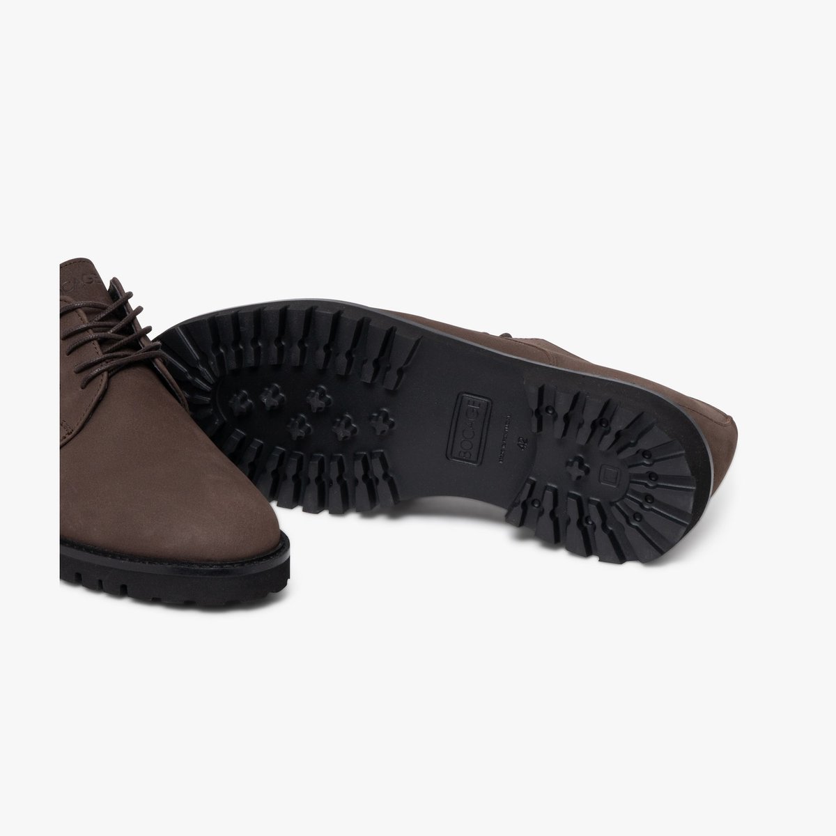 Derby en cuir ELOUAN marron, BOCAGE