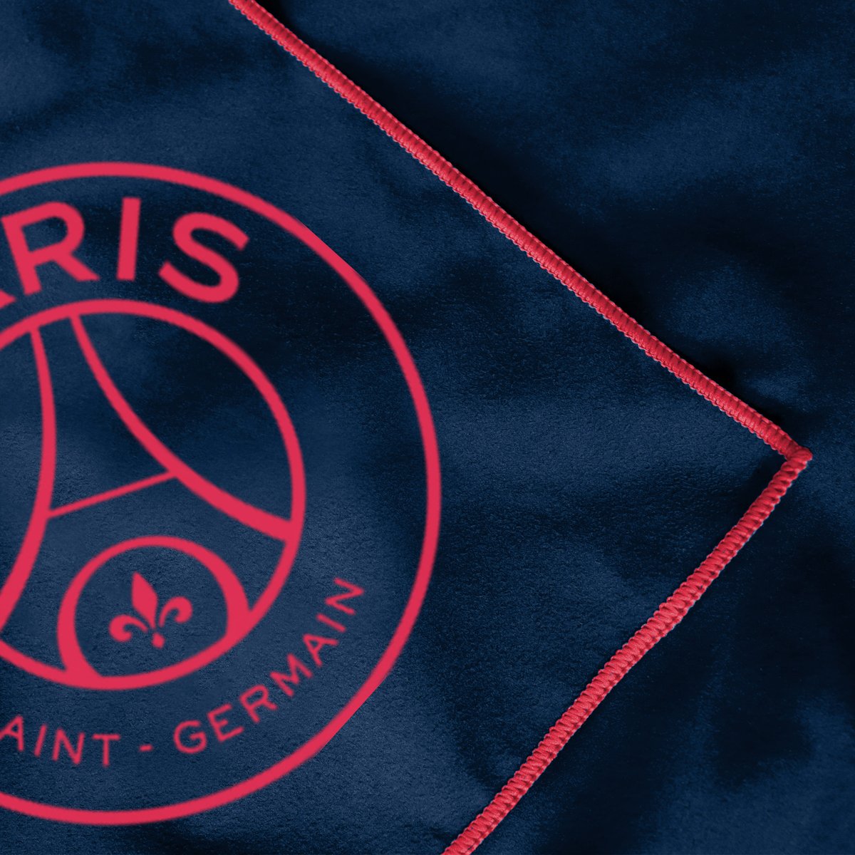 Serviette de bain et de plage 100% polyester, Paris Saint Germain NEORED bleu nuit, PSG