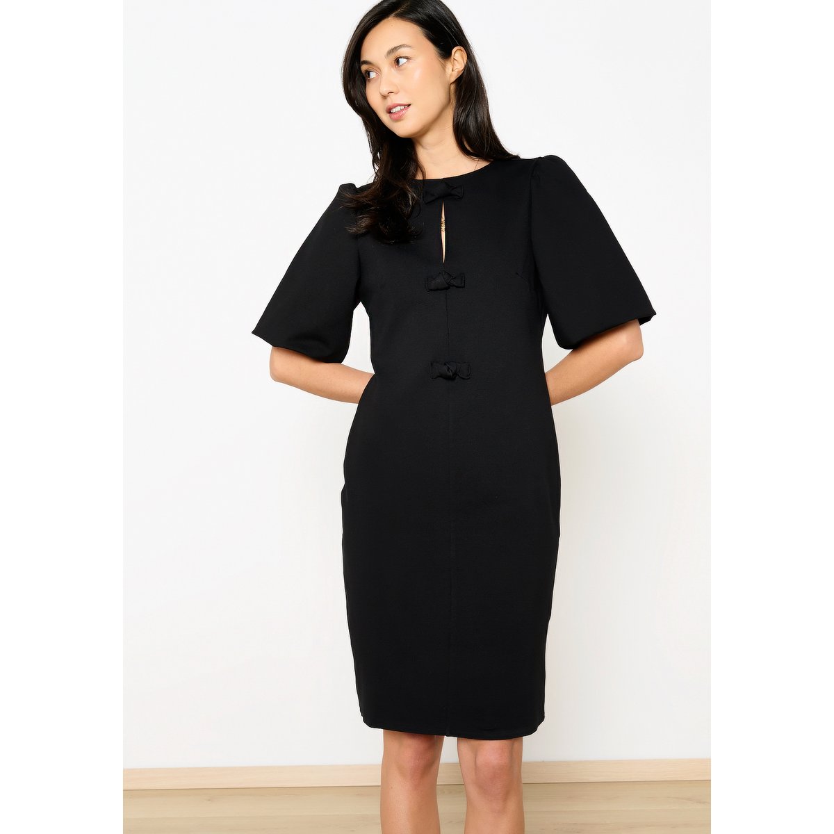 Robe avec noeuds noir, LOLALIZA