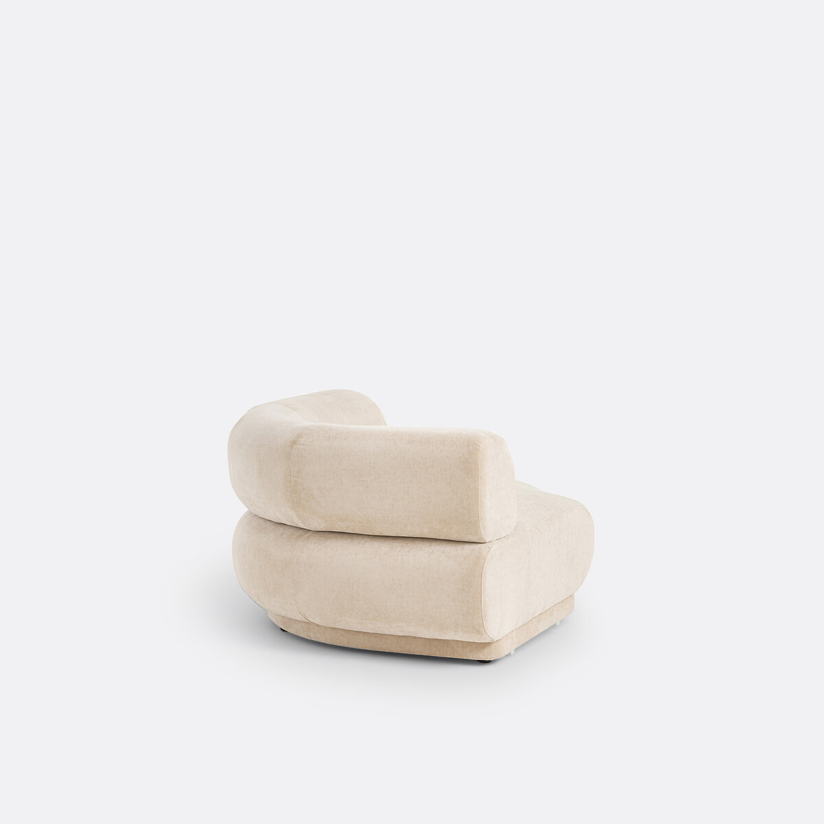 Angle modulable velours texturé, Teide ecru, LA REDOUTE INTERIEURS