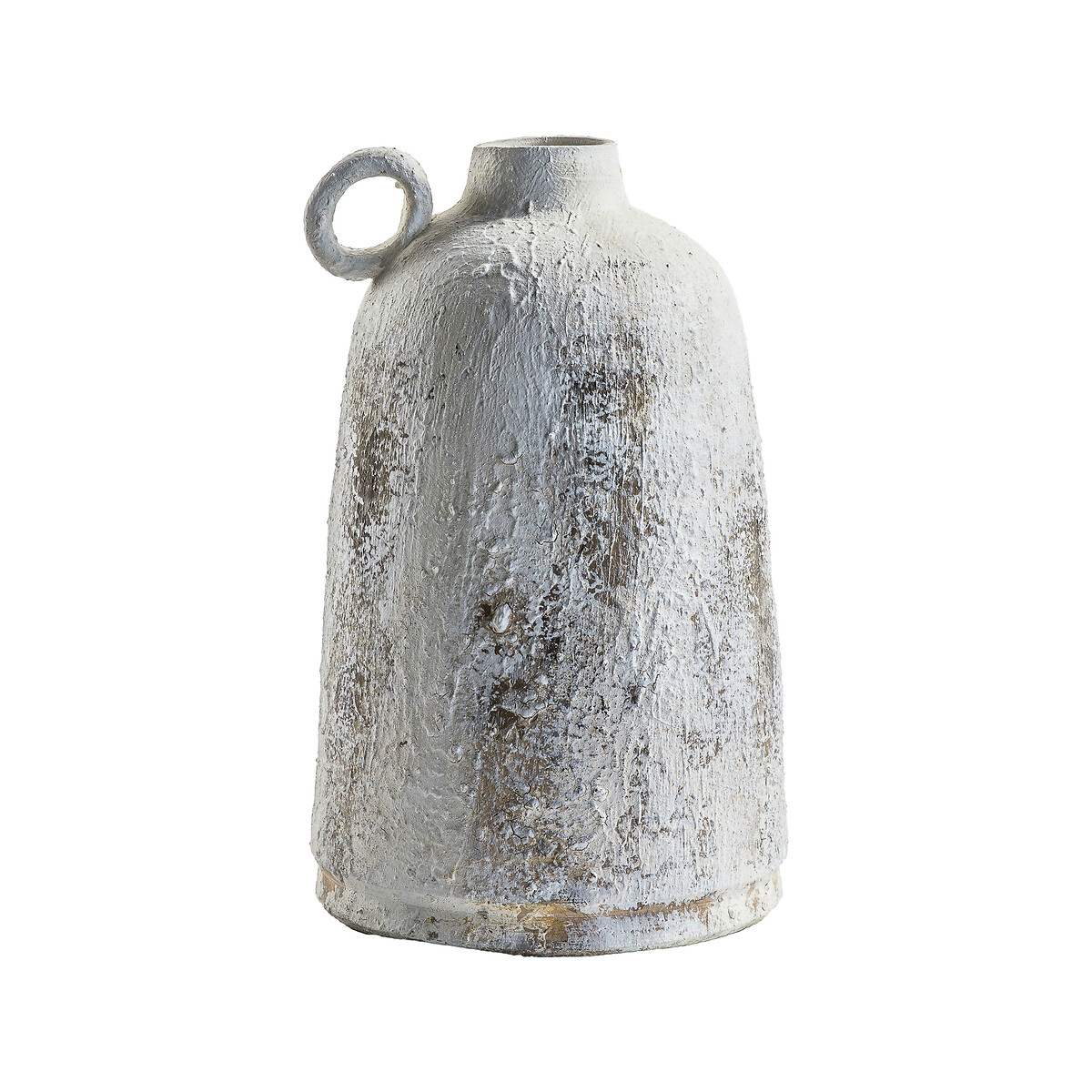 28cm Whitewash Stone Vase white, ÉDITÉ