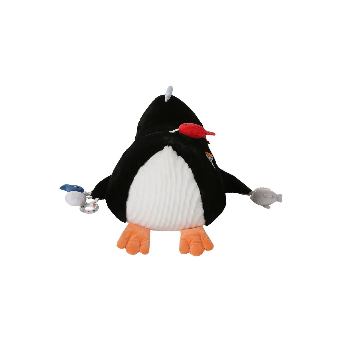 Grande peluche d'activités pingouin BANQUISE blanc, VERTBAUDET