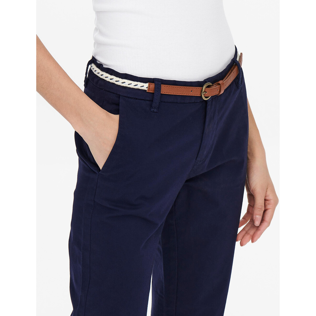 Pantalón chino azul marino, ONLY