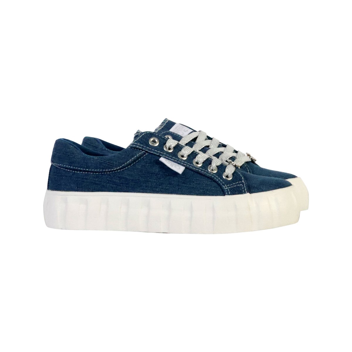 Basket à Lacets Malibu denim, LE TEMPS DES CERISES