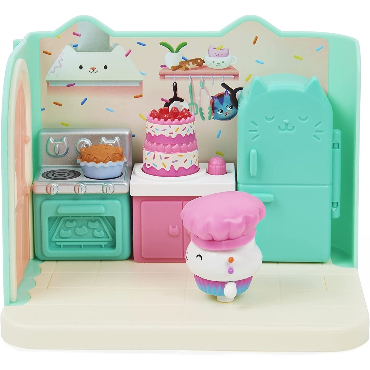 La maison de poupée de Gabby's Dollhouse - Chambre de luxe - La cuisine de Cakey multicolore, SPIN MASTER