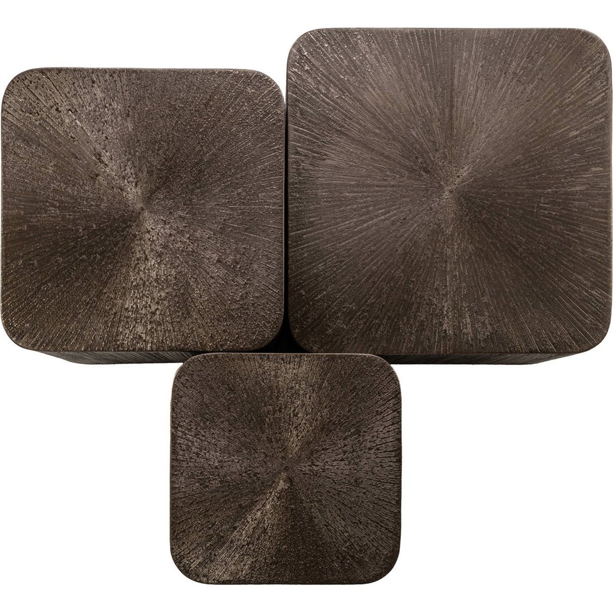 Tables basses gigognes en bois, Lot de 3 brunzae, RECOLLECTION