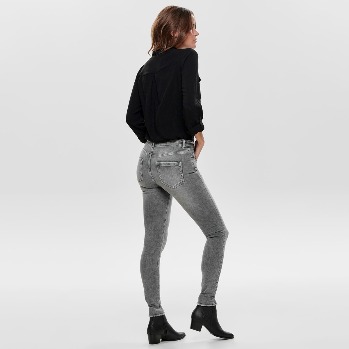 Jean Skinny Longueur 32 denim gris, ONLY