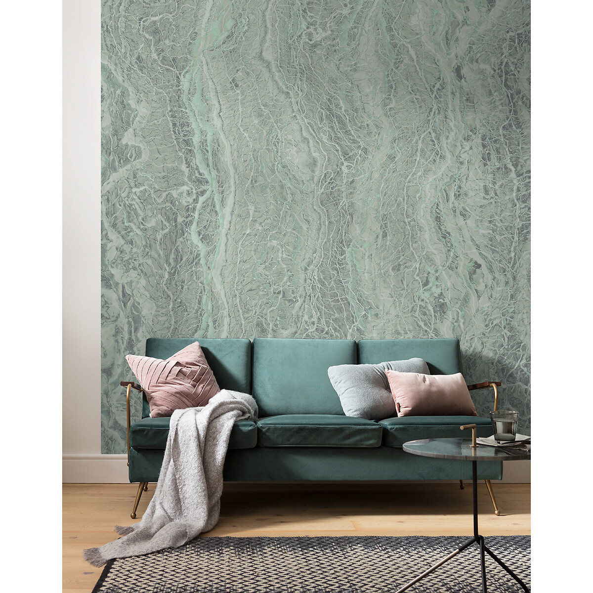 Papel de parede foto mural Marble Mint, da Interelife multicolor, INTERELIFE