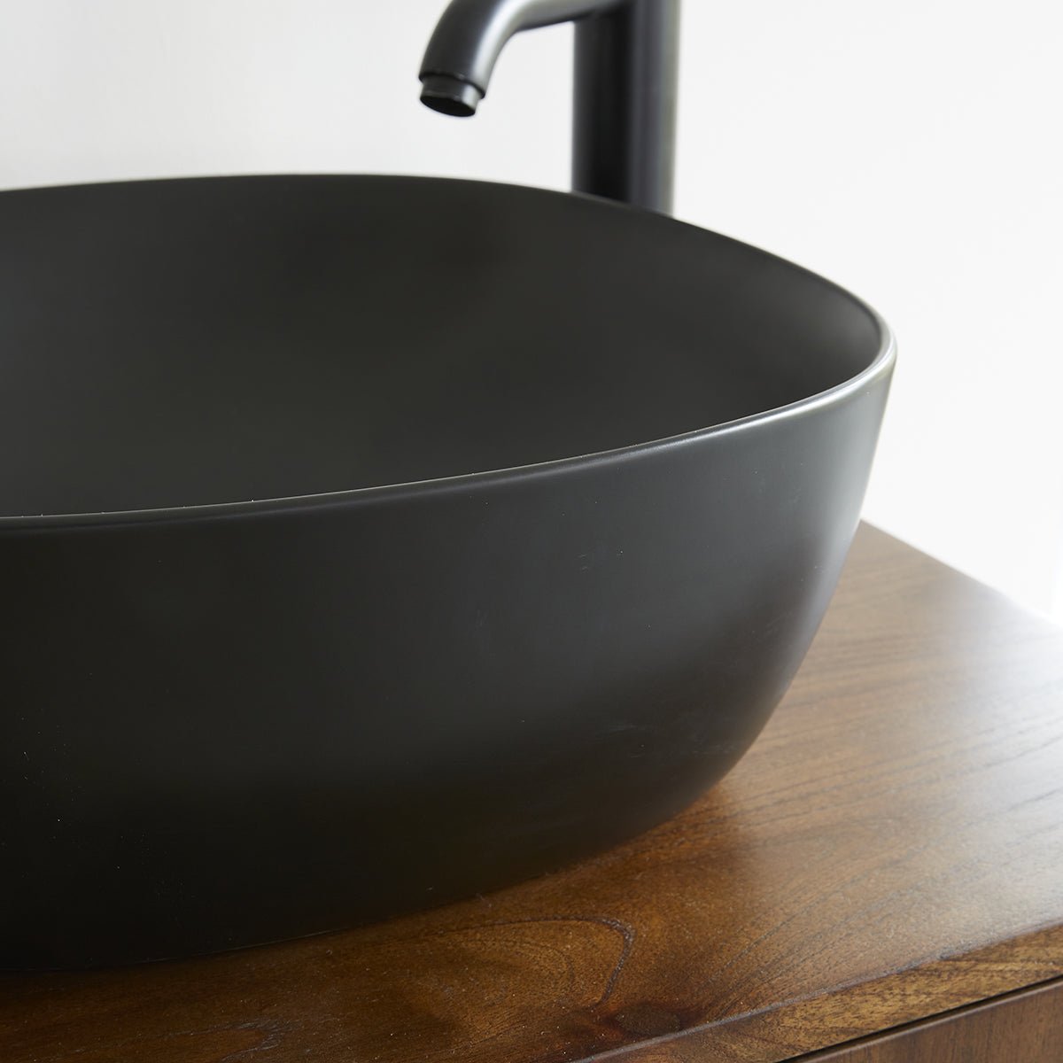 Vasque en céramique noire 41 cm IRIS noir, BERAH GETAH