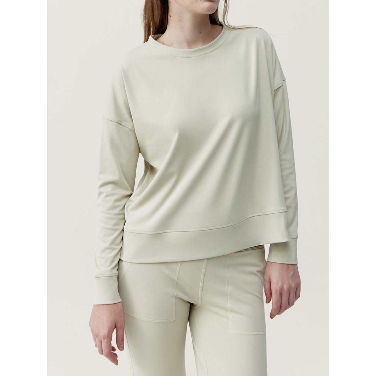 Sweat de sport sans capuche Performance DABA brun, BORN