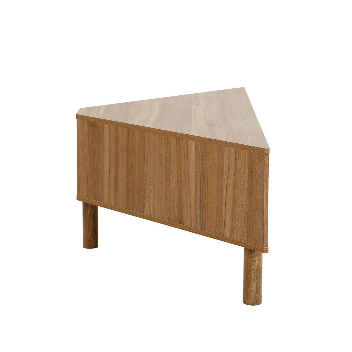 Meuble TV effet bois 120 cm style scandinave, BRADY bois clair, OVIALA