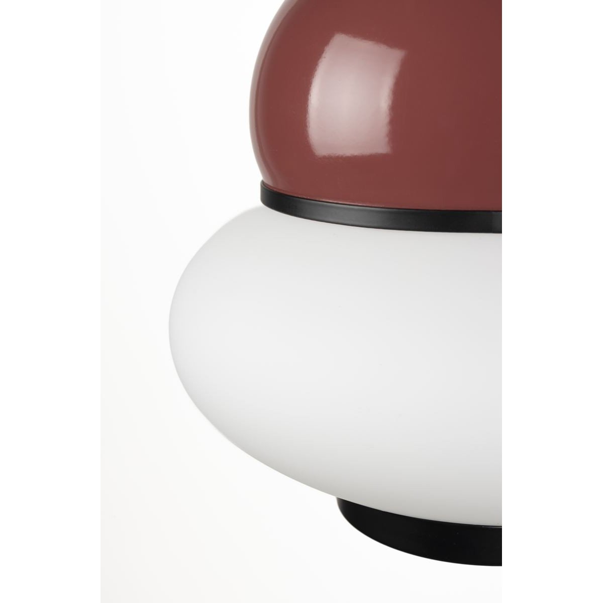 Suspension en verre vintage, D.26 rouge, ZUIVER