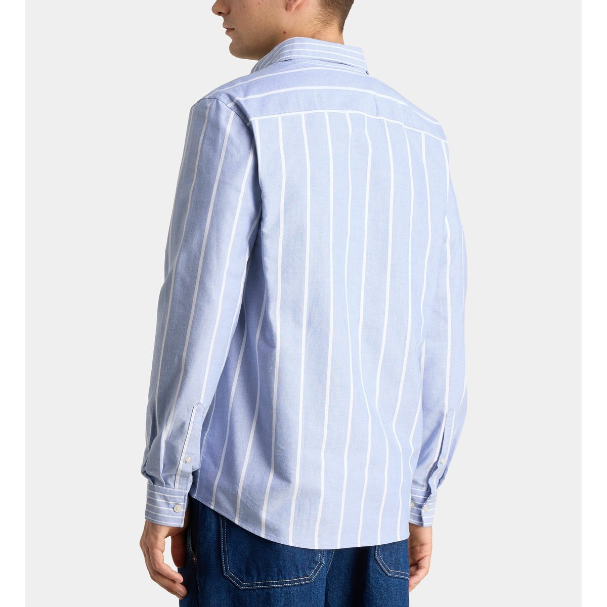 Chemise rixmix rayée en coton bleu et blanc, GALERIES LAFAYETTE