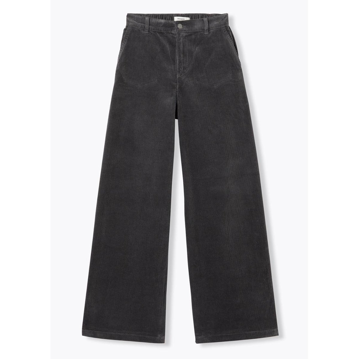 CESAR pantalon large velours gris foncé, PROMOD