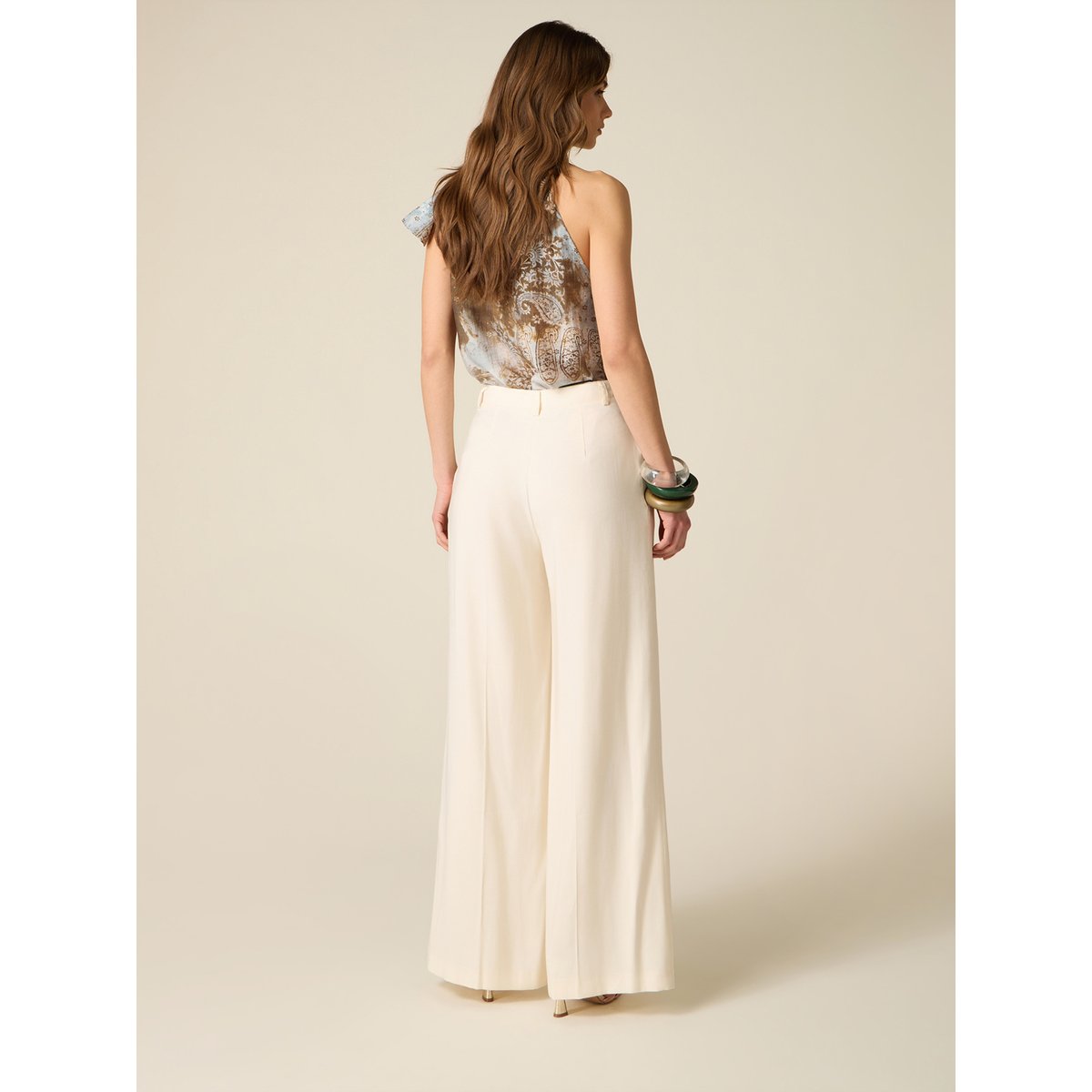 Pantalon palazzo blanc, OLTRE
