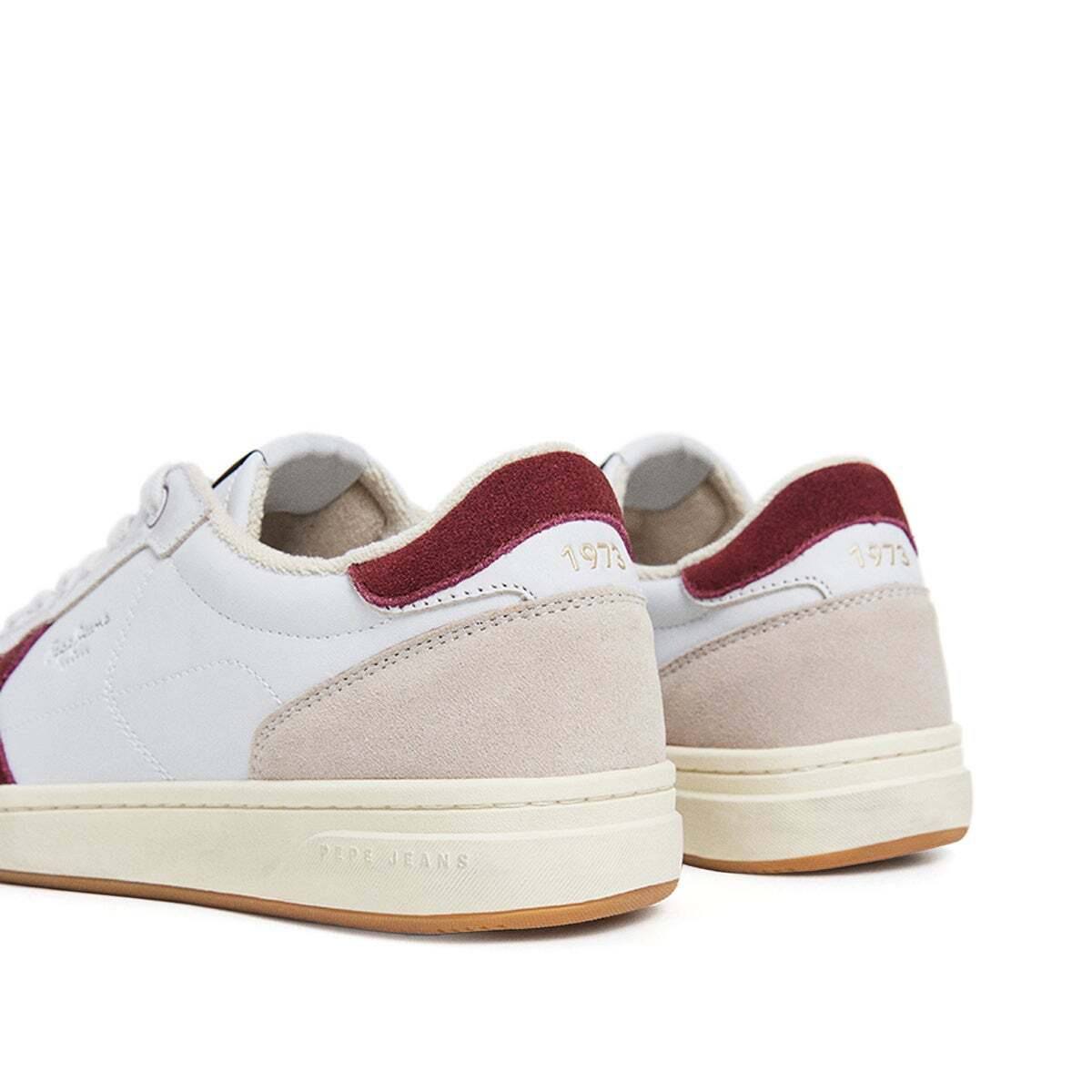 Baskets Rétro Combinés rouge merlot, PEPE JEANS