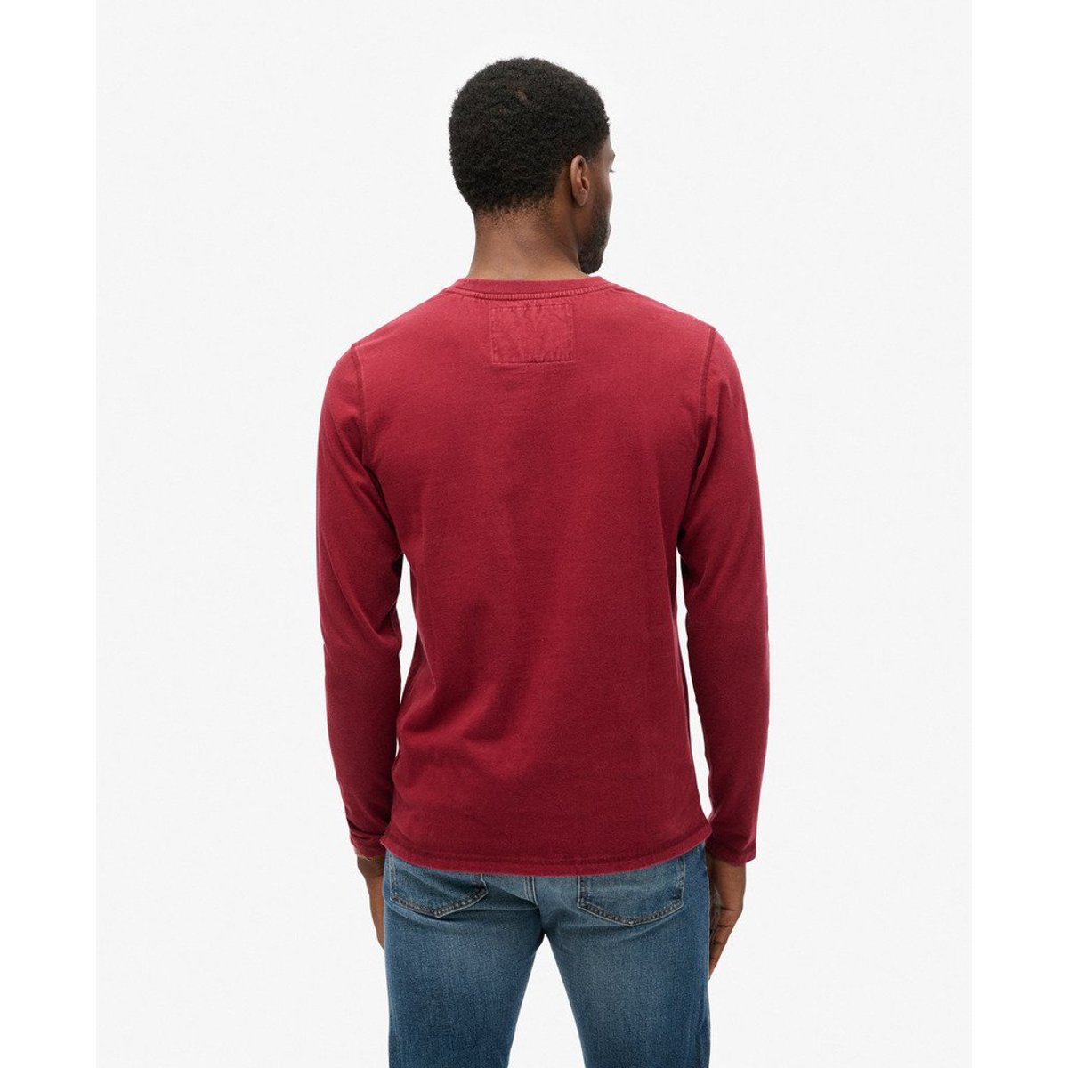 Vintage Athletic Long Sleeve Top bordeaux intense, SUPERDRY
