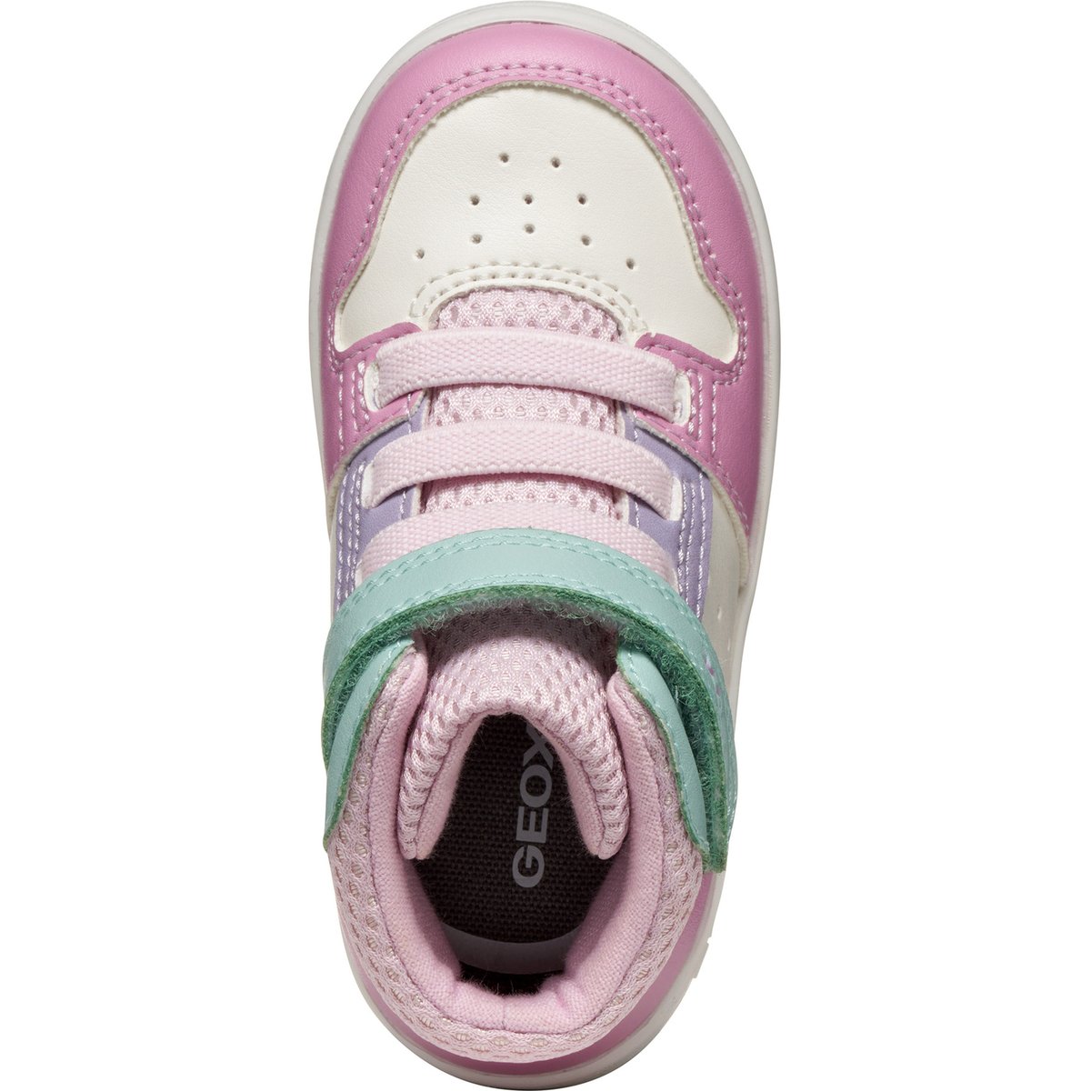 Baskets B ECLYPER blanc/rose foncé, GEOX