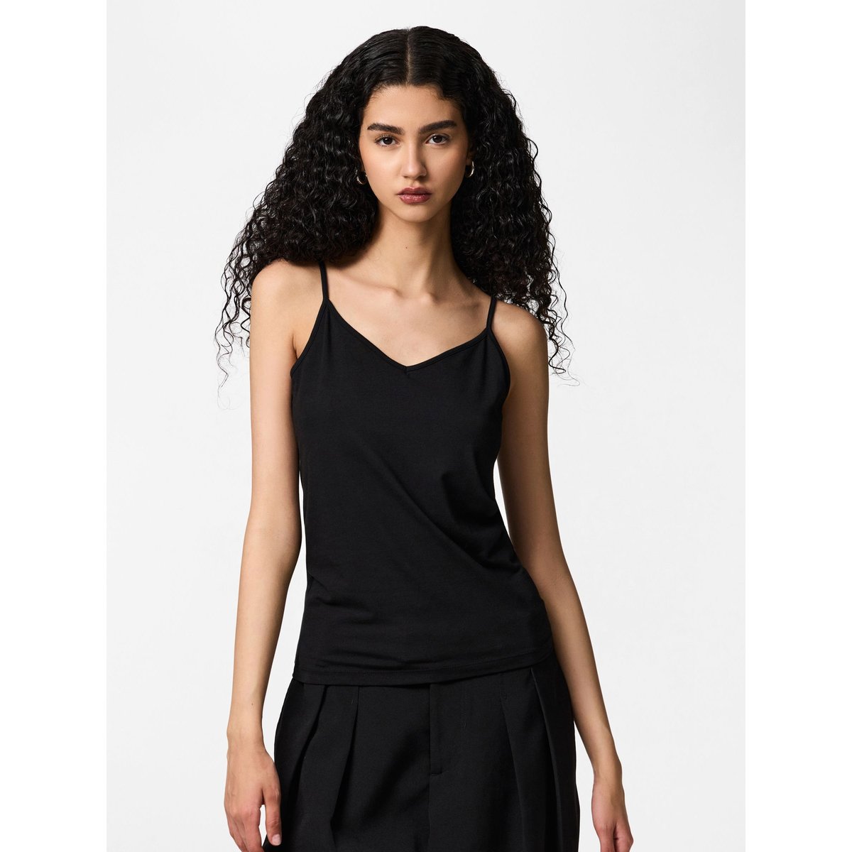 Top À Bretelles noir - black, PIECES