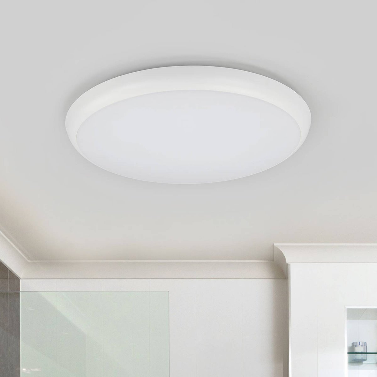 Plafonnier moderneLED, Augustin blanc, ARCCHIO