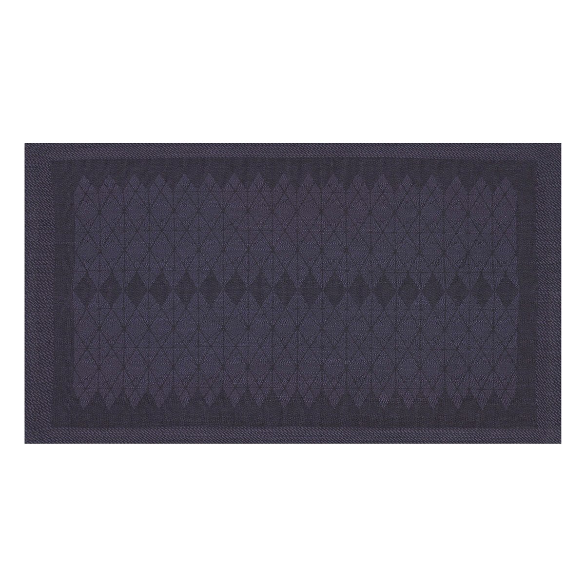 Set de table en Coton/Lin, CLUB SATIN prusse, LE JACQUARD FRANCAIS