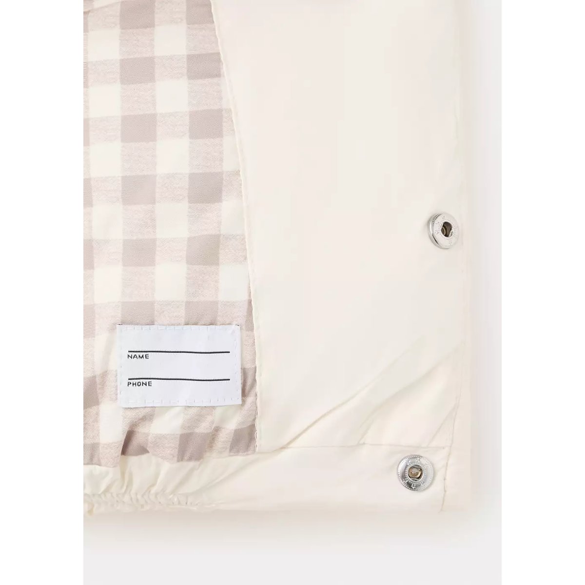 Anorak à capuche blanc cassé, MANGO BABY