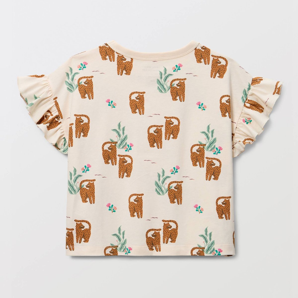 T-Shirt imprimée en coton amaretti, MONOPRIX