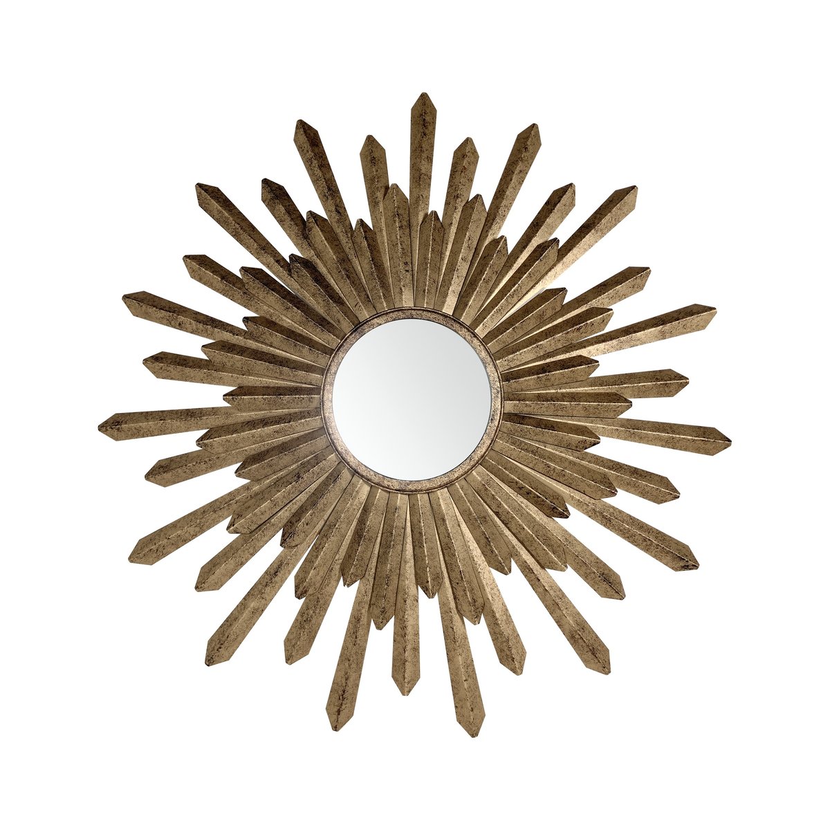 Miroir soleil métal 76cm or, EMDE