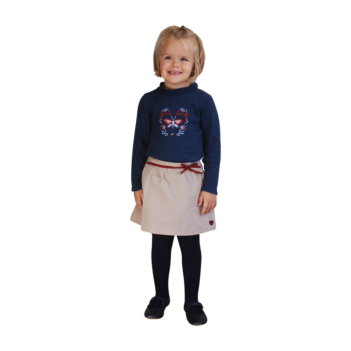 Jupe doublee franka beige, SUCRE D'ORGE