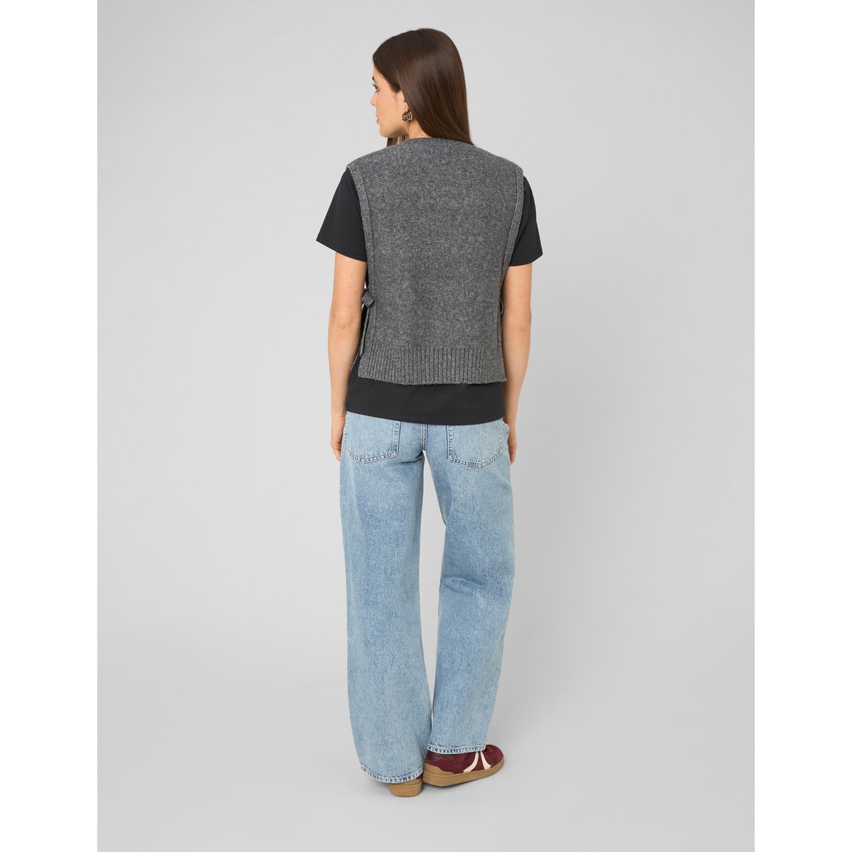 Pull sans manches gris, BZB