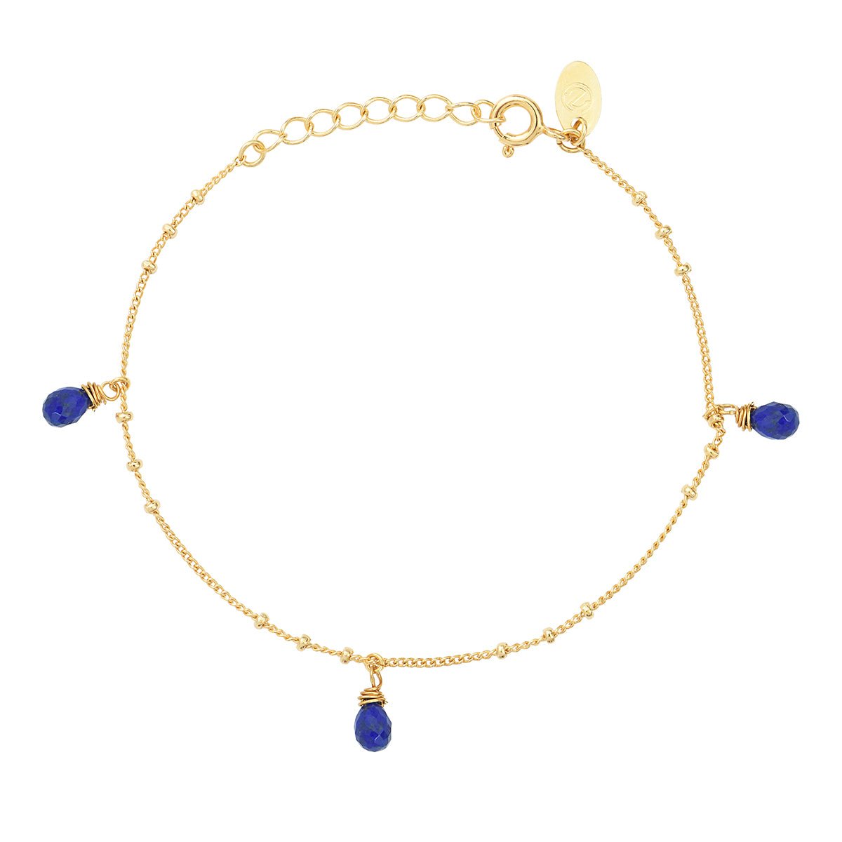 Bracelet danae lapis lazuli bleu, CAROLINE NAJMAN