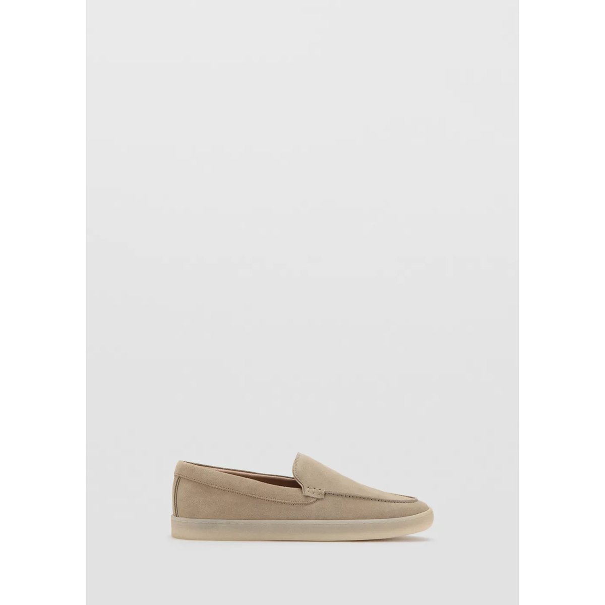 Chaussures cuir suède sable, MANGO MAN