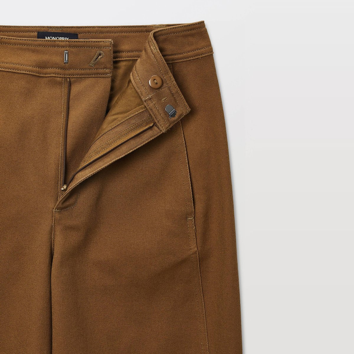 Pantalon barrel avec poches côtés en coton BIO GOTS parka, MONOPRIX