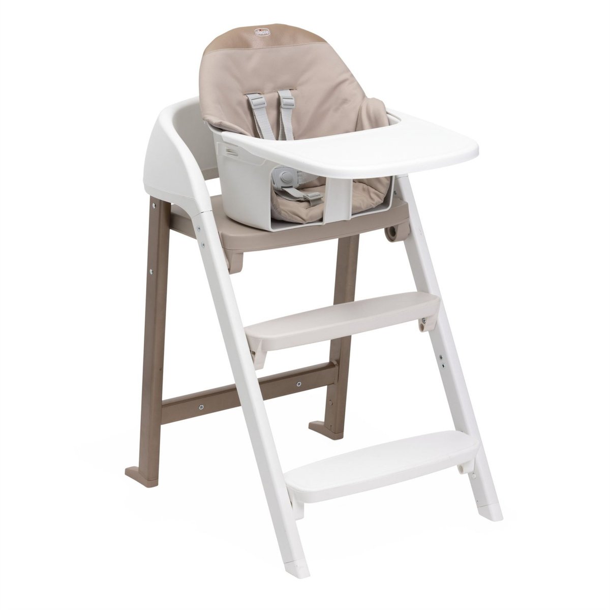 Chaise haute Crescendo Up Pearl Cooper re_lux blanc, CHICCO