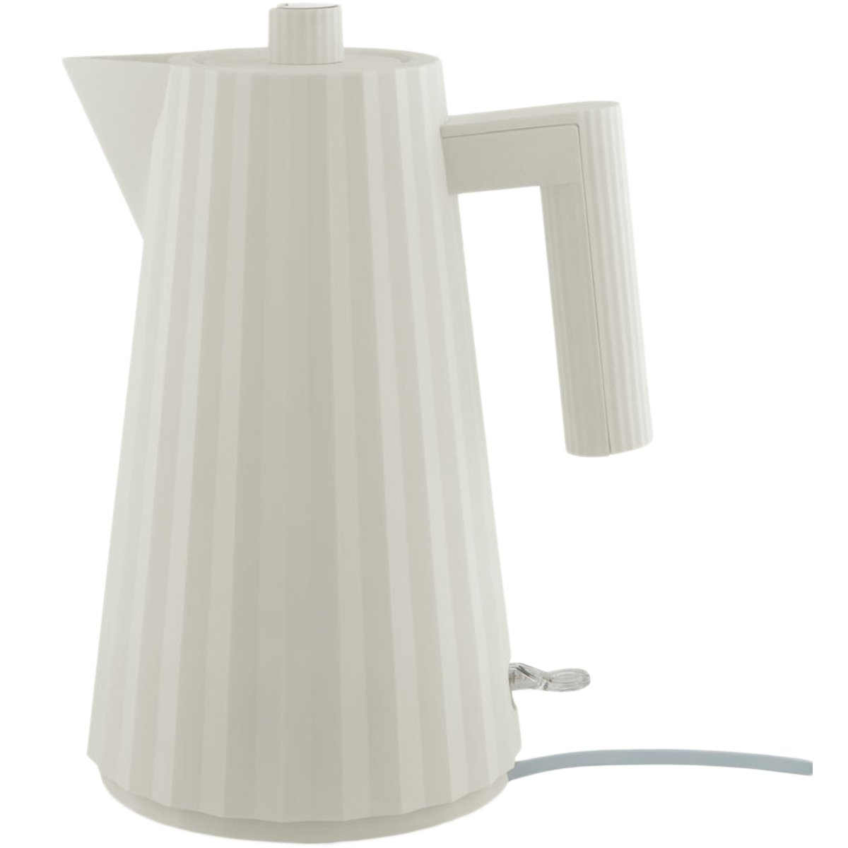 Bouilloire électrique plisse résine blanc 1,7l couleur unique, ALESSI