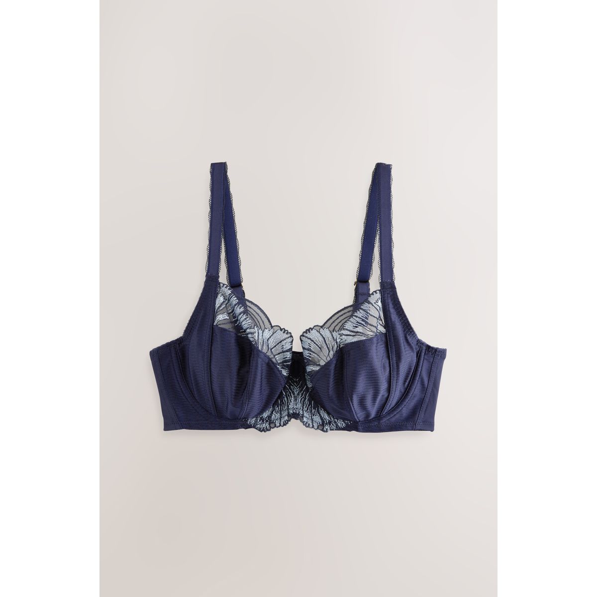 Soutien-gorge balconnet non rembourré bleu marine, NEXT