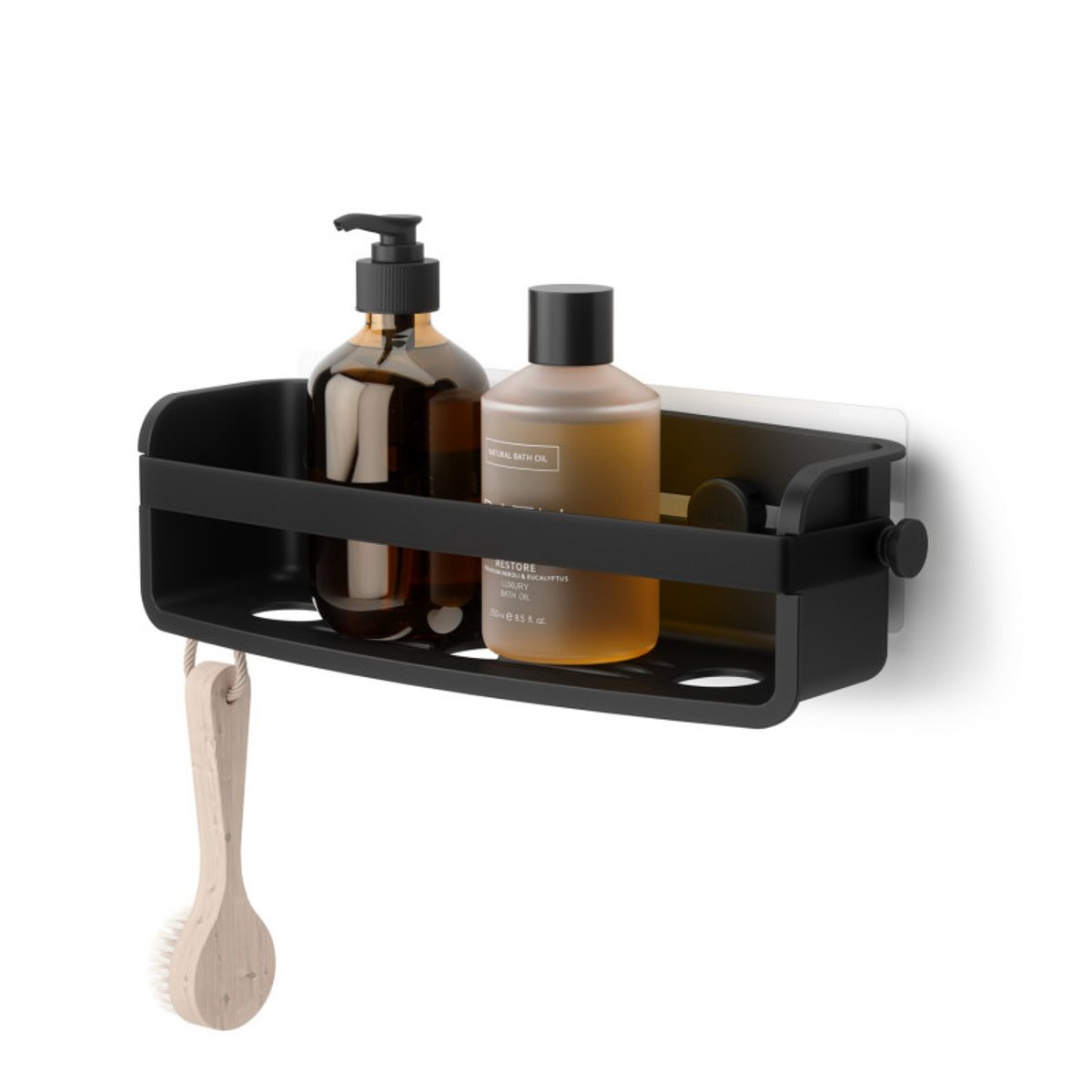 Panier de douche adhésif Flex noir, UMBRA