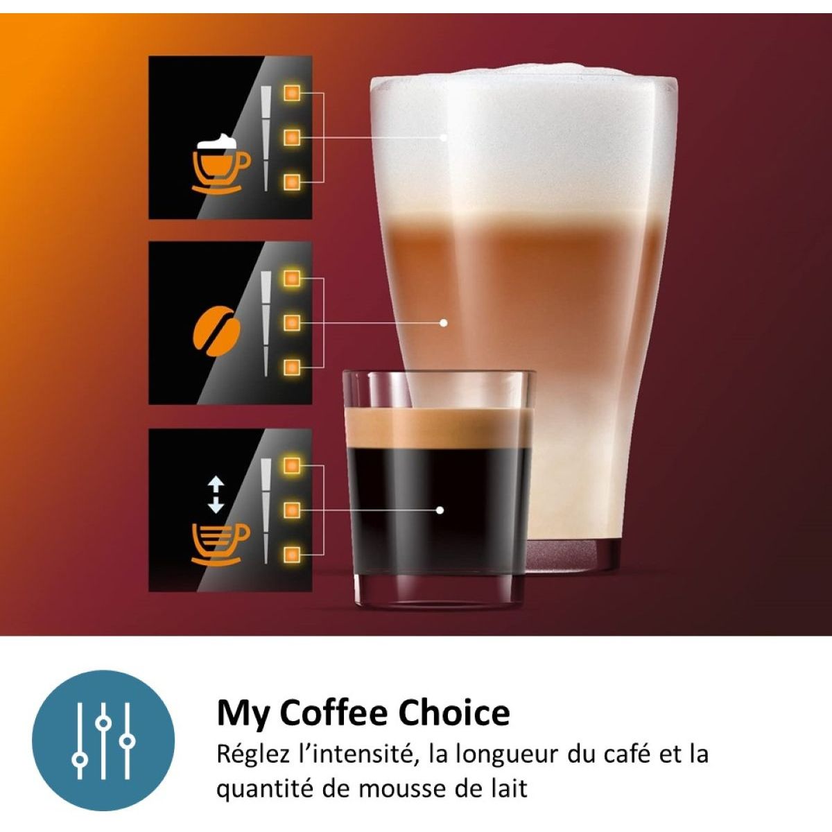Expresso Broyeur EP4441/50 SilentBrew LatteGo Noir couleur unique, PHILIPS