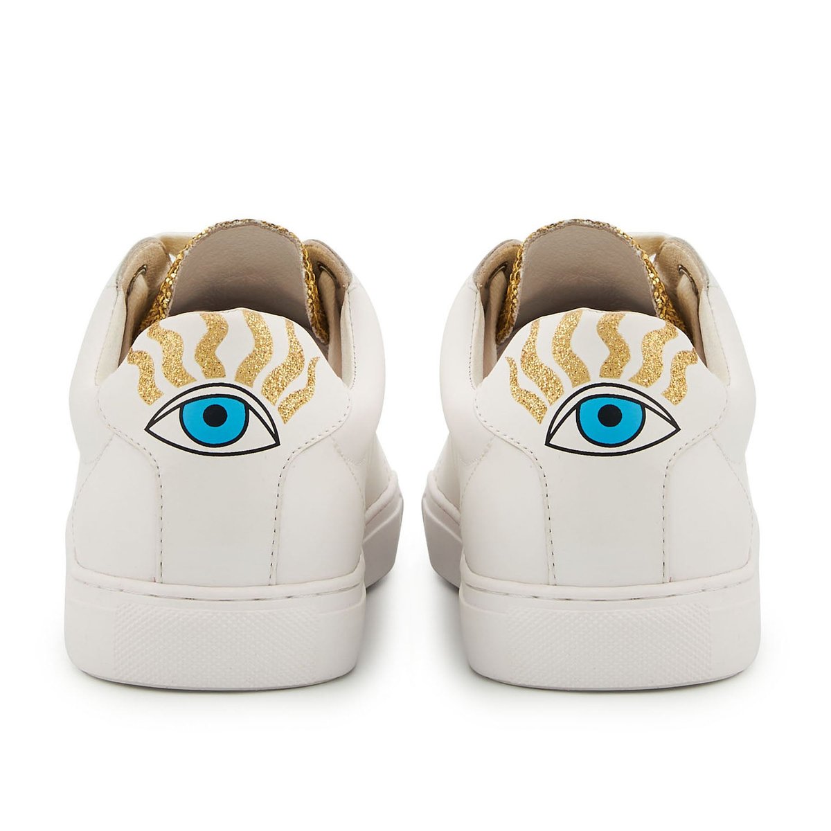Baskets En Cuir Simone Caroline Drogo Have Faith blanc, BONS BAISERS