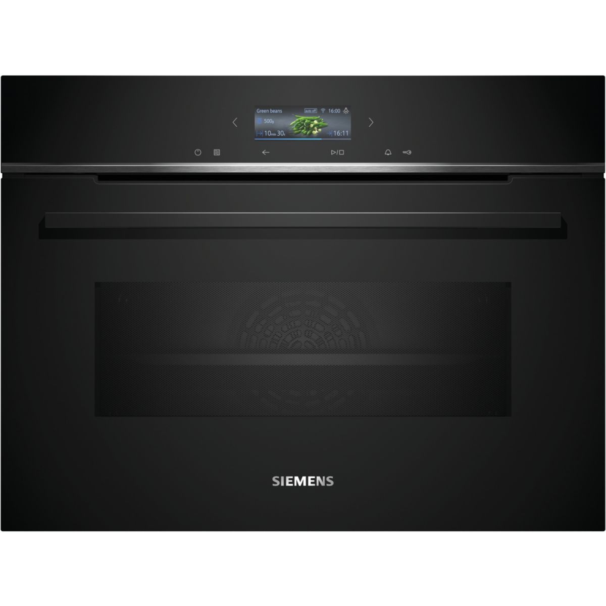 Four encastrable CM724G1B1 iQ700 - Compact 45cm, Combiné Micro-ondes, Nettoyage HumidClean, Wifi couleur unique, SIEMENS