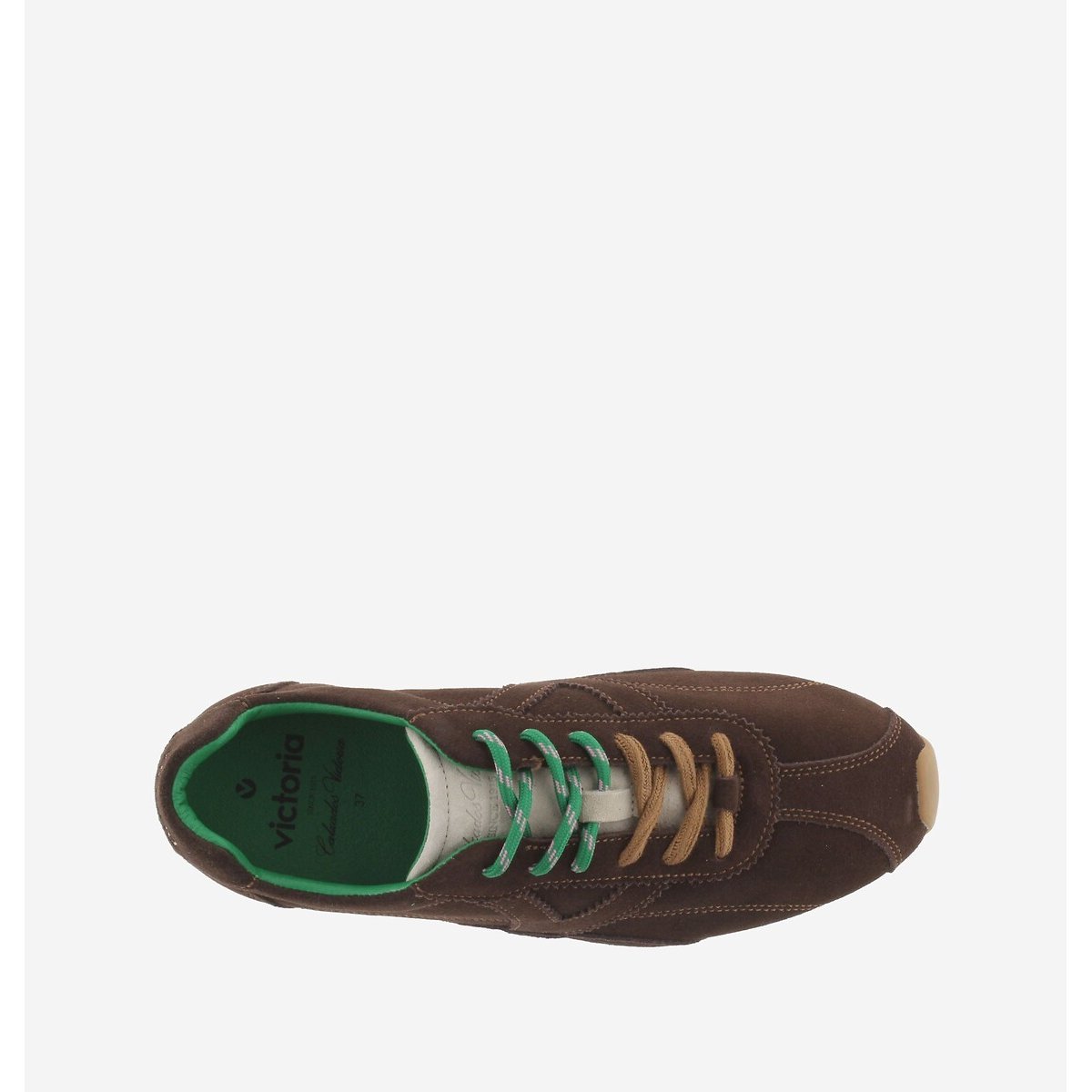 Baskets en cuir ASTER marron, VICTORIA