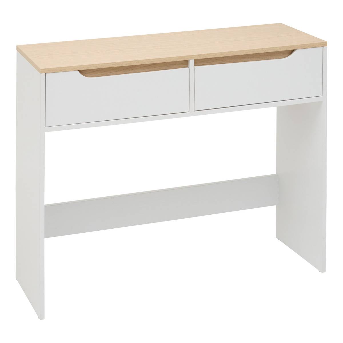 Console rectangulaire avec tiroirs LUMA blanc, 5FIVE SIMPLY SMART