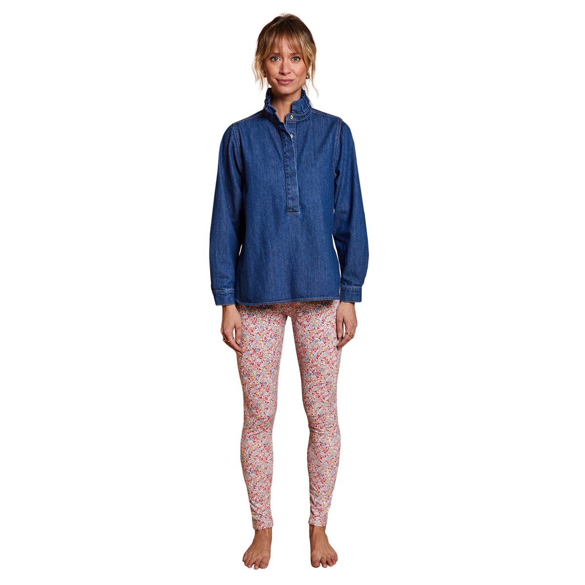 Legging imprimé fleuri coton bio multicolore, ENVIE DE FRAISE