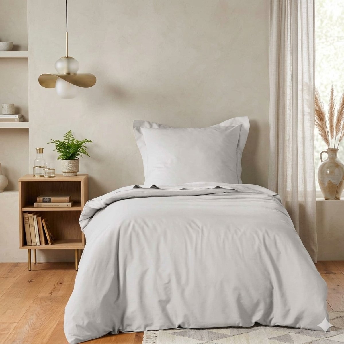 Housse de couette Collection Line blanc, EDEN