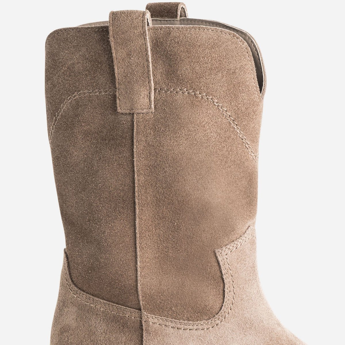 Boots en cuir LILI taupe, ERAM