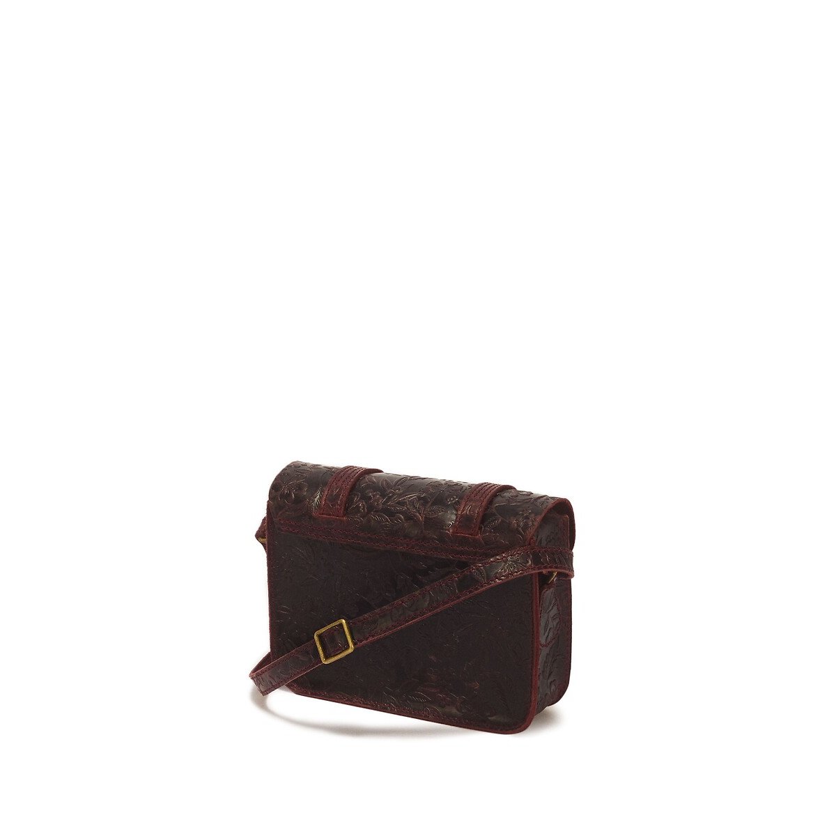 Petit sac bandoulière en cuir Crazy Horse rouge, DR. MARTENS