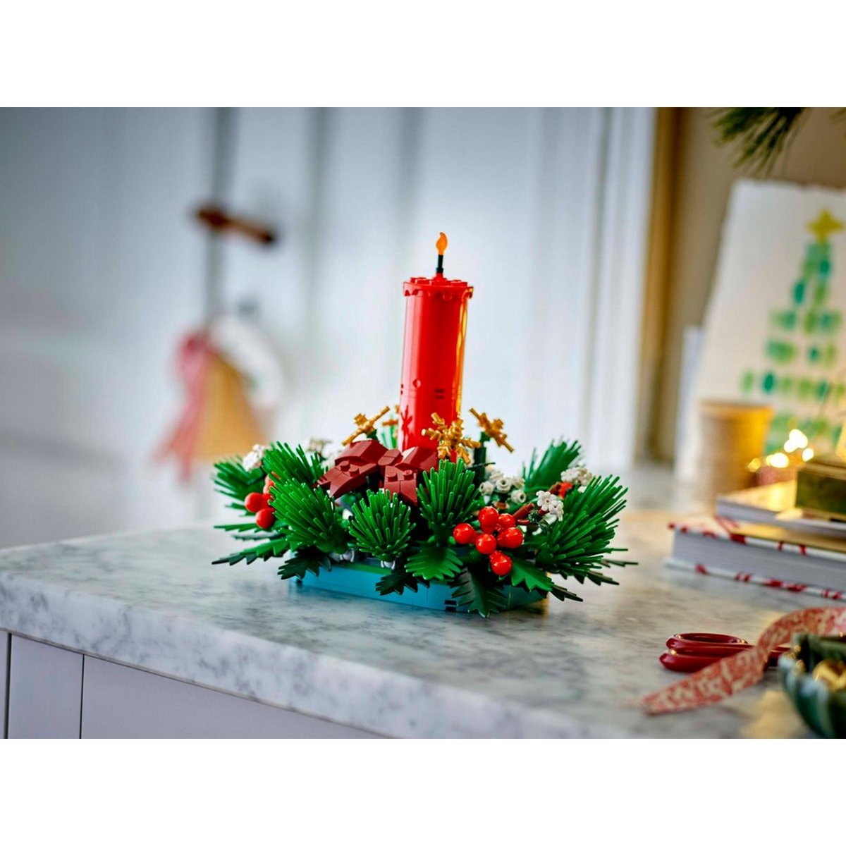 Centre de table de Noël multicolore, LEGO