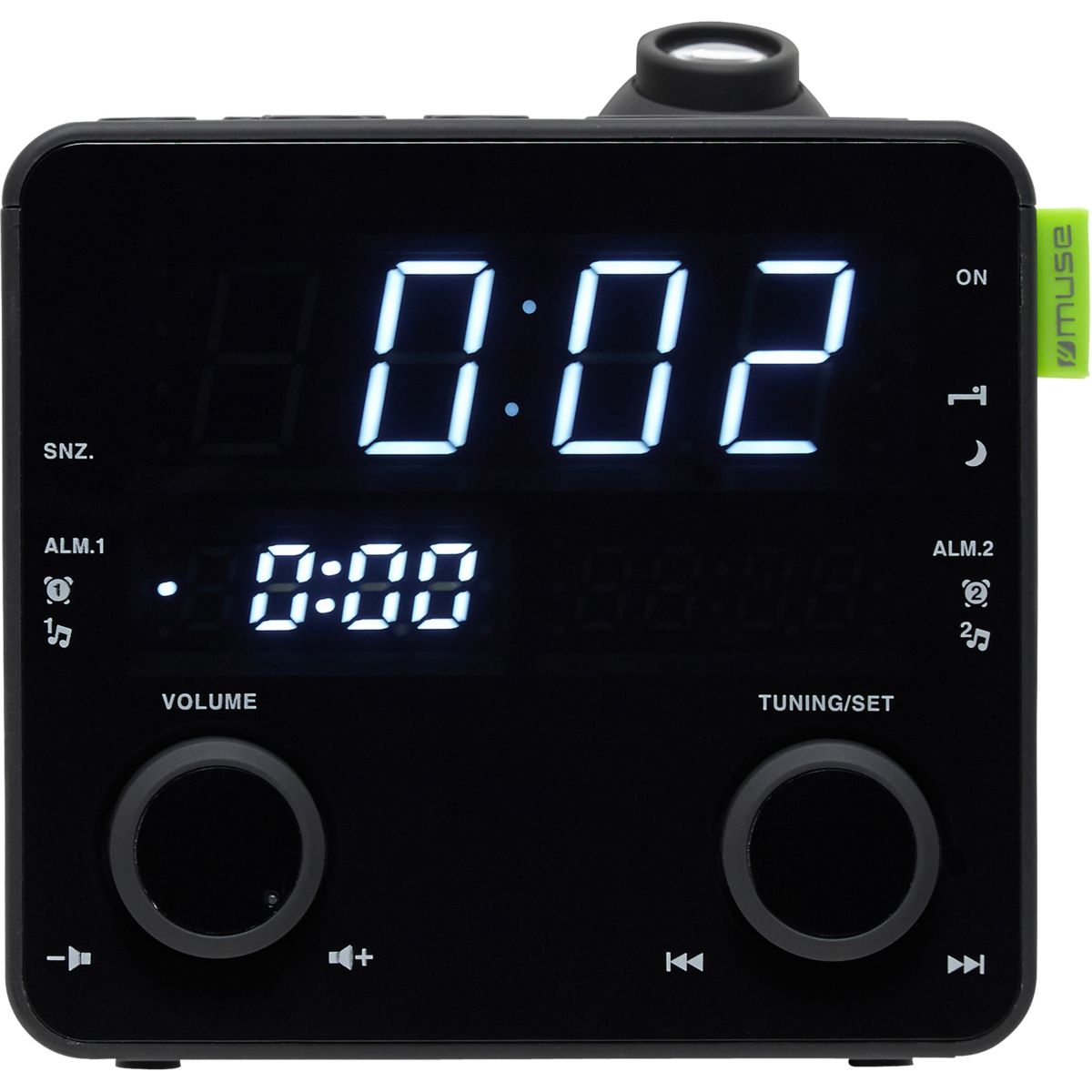 Radio Réveil M-189 P Noir noir, MUSE