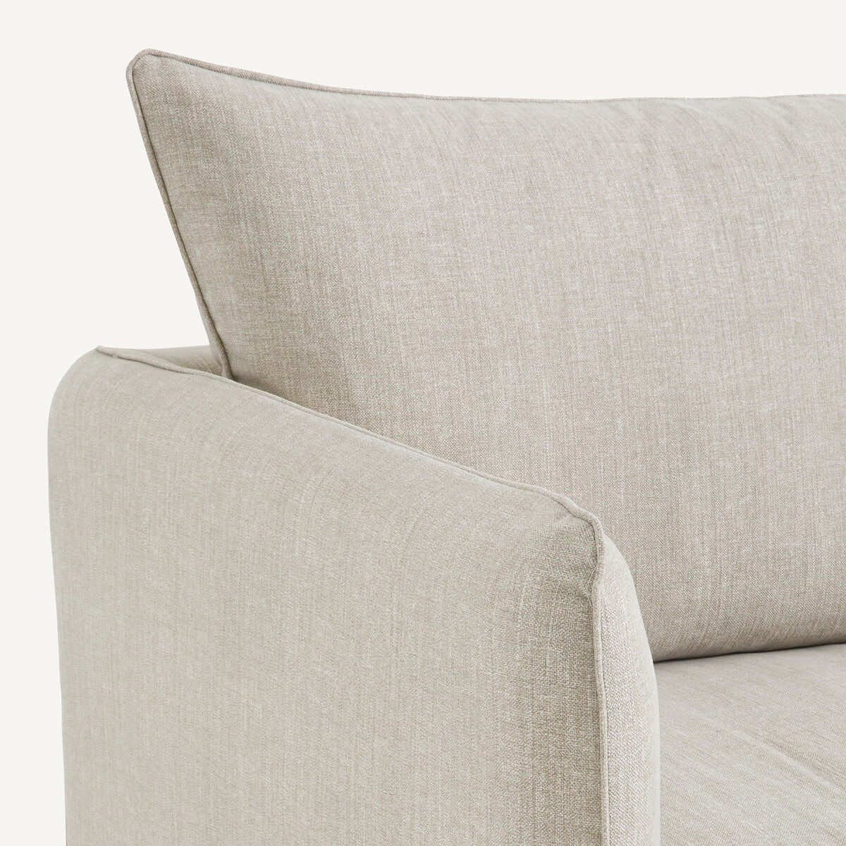 Fauteuil XL coton/lin, Néo Chiquito beige, AM.PM