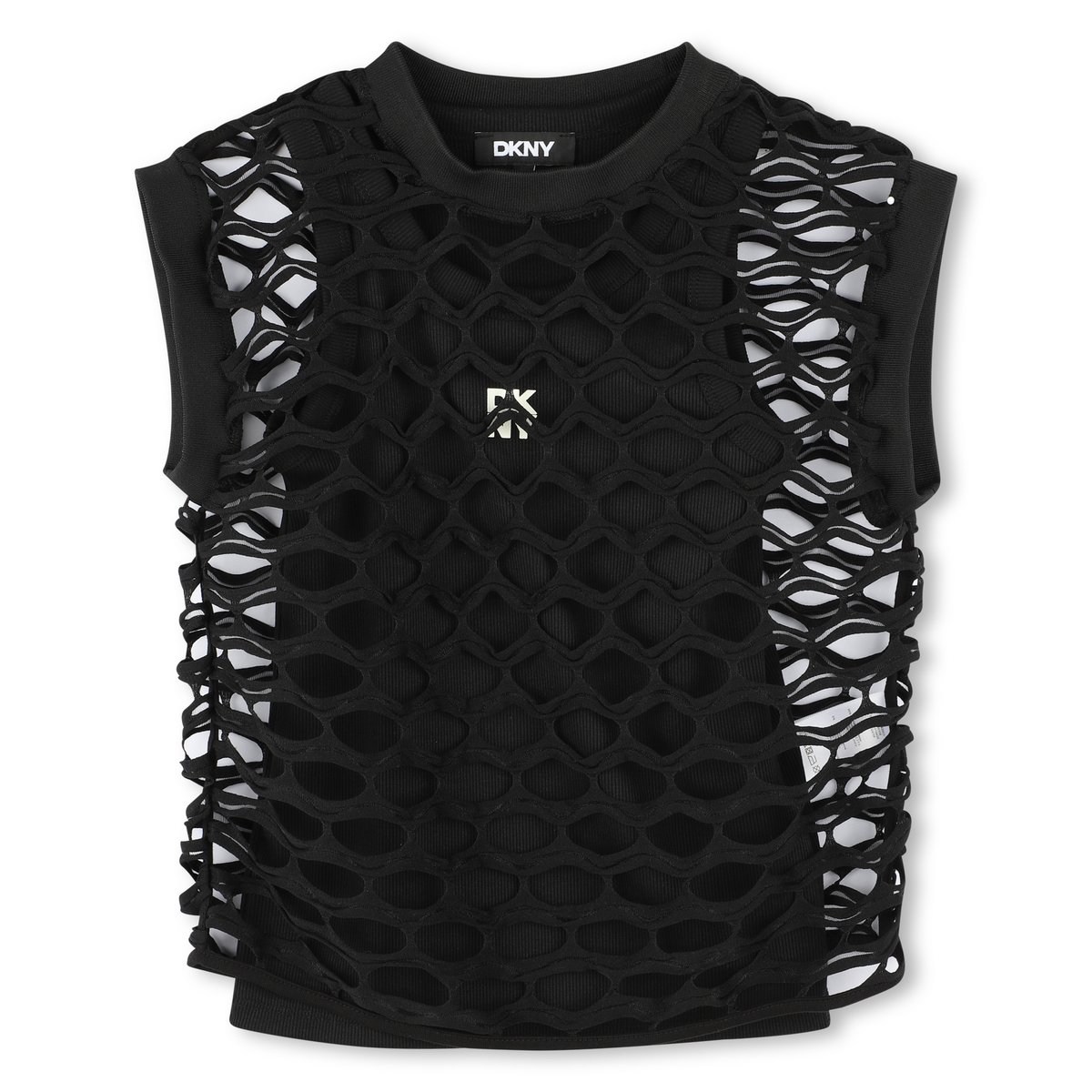 T-shirt bicolore 2 in 1 black, DKNY